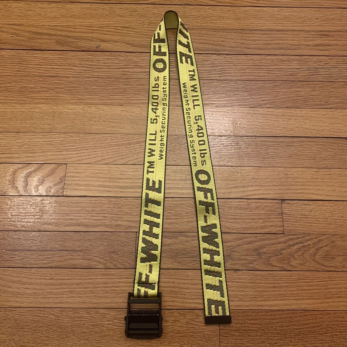 Off-White Short Industrial Belt Yellow Black | eBay Off-White Short Industrial Belt Yellow Black | eBay