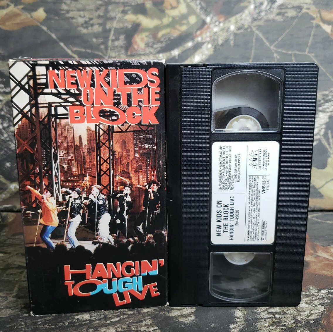 Vtg NKOTB New Kids On The Block VHS Hangin' Tough Live Cassette DT