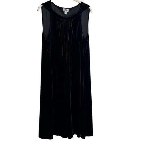 JBS Ltd Womens Dress Size XL Black Velvet Sleeveless Cocktail Party Date Prom