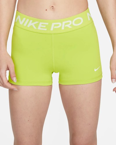 neon green nike pro shorts