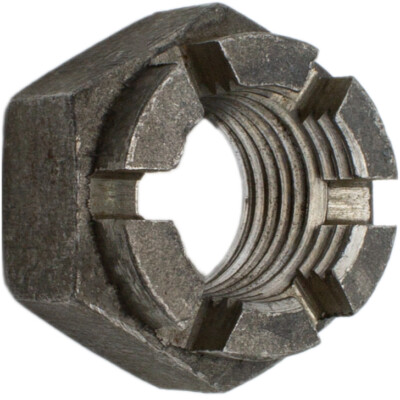 DIN 935 Kronenmuttern Stahl 6