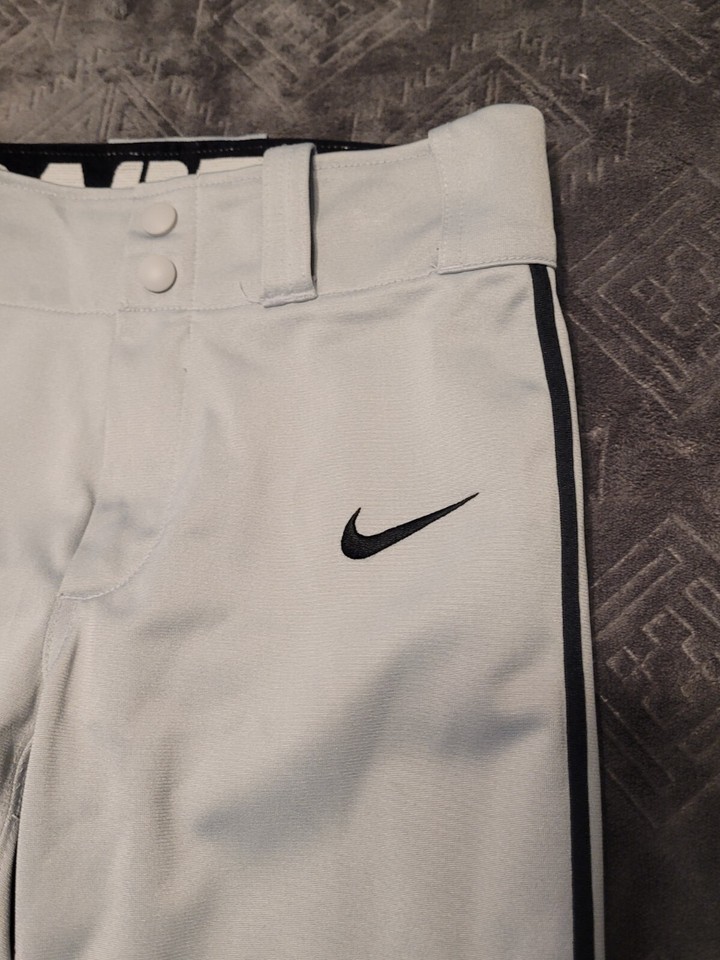 NIKE Baseball Pants Youth Medium Dri Fit Gray Black Stripe Active Summer Leauge eBay
