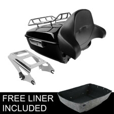 King Trunk with Backrest Pad Mount Rack Fit F...