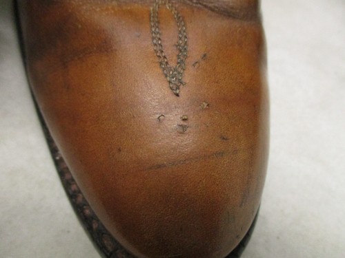 Vintage Tony Lama Brown Leather Cowboy Boots Mens Size 11.5 B Style 5084 - Picture 9 of 14