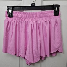 WOMENS JUNIORS PINK BUTTERFLY SHORTS SIZE SMALL