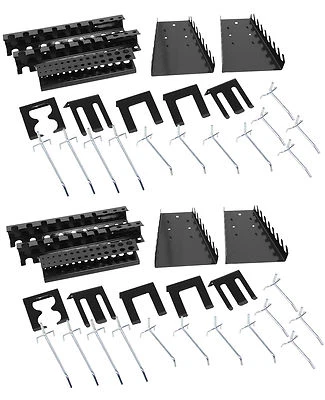 Ondis24 2x Lochwandhaken Werkzeughalter Lochwand Zangen & Bohrerhalter 22 Teile