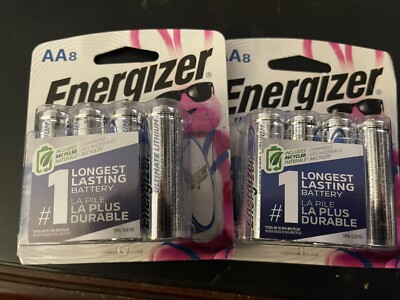 Energizer L91SBP-4 AA Batteries 16 Batteries As Two 8 Packs