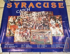 1985 Syracuse University Football Team Poster Dick MacPherson Tim Green !!