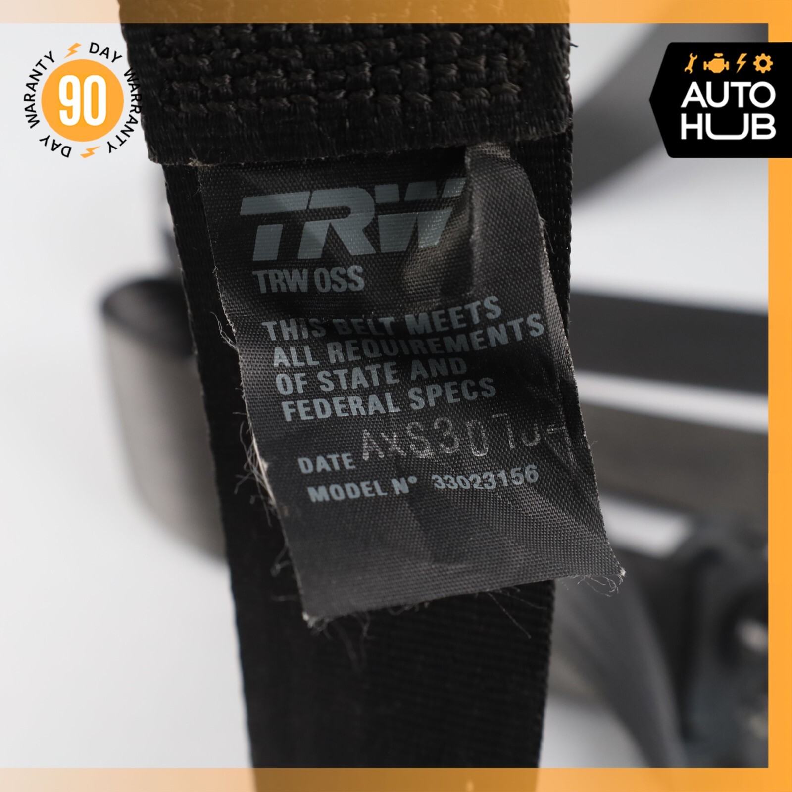 02-07 Maserati M138 4200 Coupe GT Front Left Driver Side Seat Belt Black OEM 20k