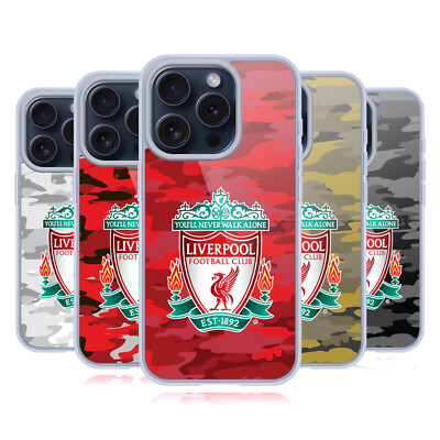 OFFICIAL LIVERPOOL FOOTBALL CLUB CAMOU SOFT GEL CASE FOR APPLE iPHONE PHONES