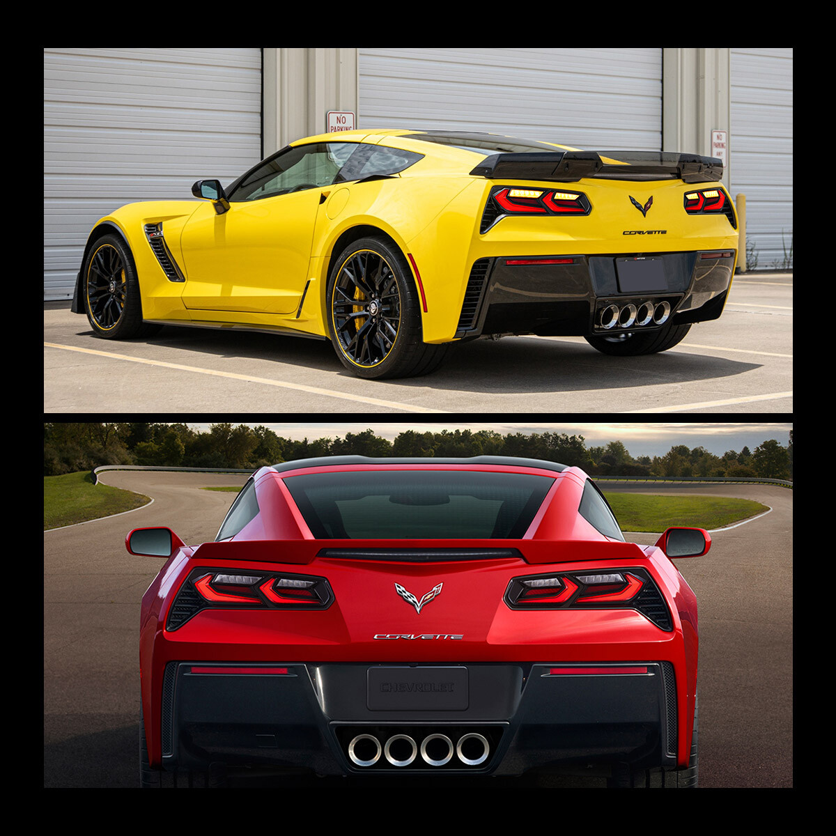 C7 Rear Sequential Upgrade Vland Tail Light For 14-19 C7 Corvette Red Rear Lamps w ...