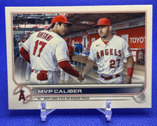 2022 Topps Update MVP Caliber Ohtani/Trout #US115 Los Angeles Angels