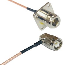 RG316 N FLANGE FEMALE to TNC Male Angle RF Cable Rapid-SHIP LOT