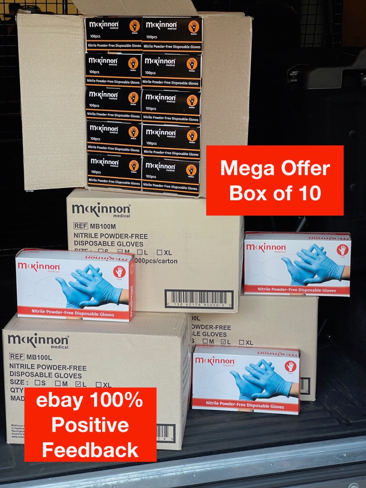 10 Box of Nitrile Powder and Latex Free Gloves eBay