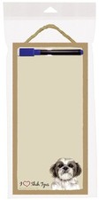 SHIH TZU-Dry Erase Memo Board-10" by 5"--I LOVE SHIH TZUS