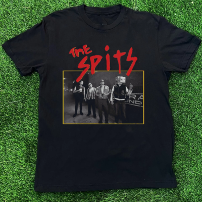 NEW The Spits Band Member Short Sleeve Cotton Black All Size Shirt