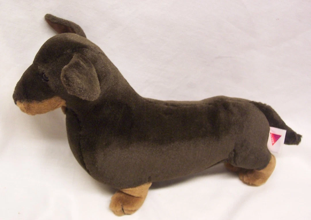 Brown dachshund stuffed animal discount