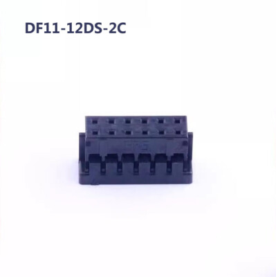 10 Stück DF11-12DS-2C HRS Stecker Abstand 2,0mm 12-Pin Klemme Gummischale Buchse