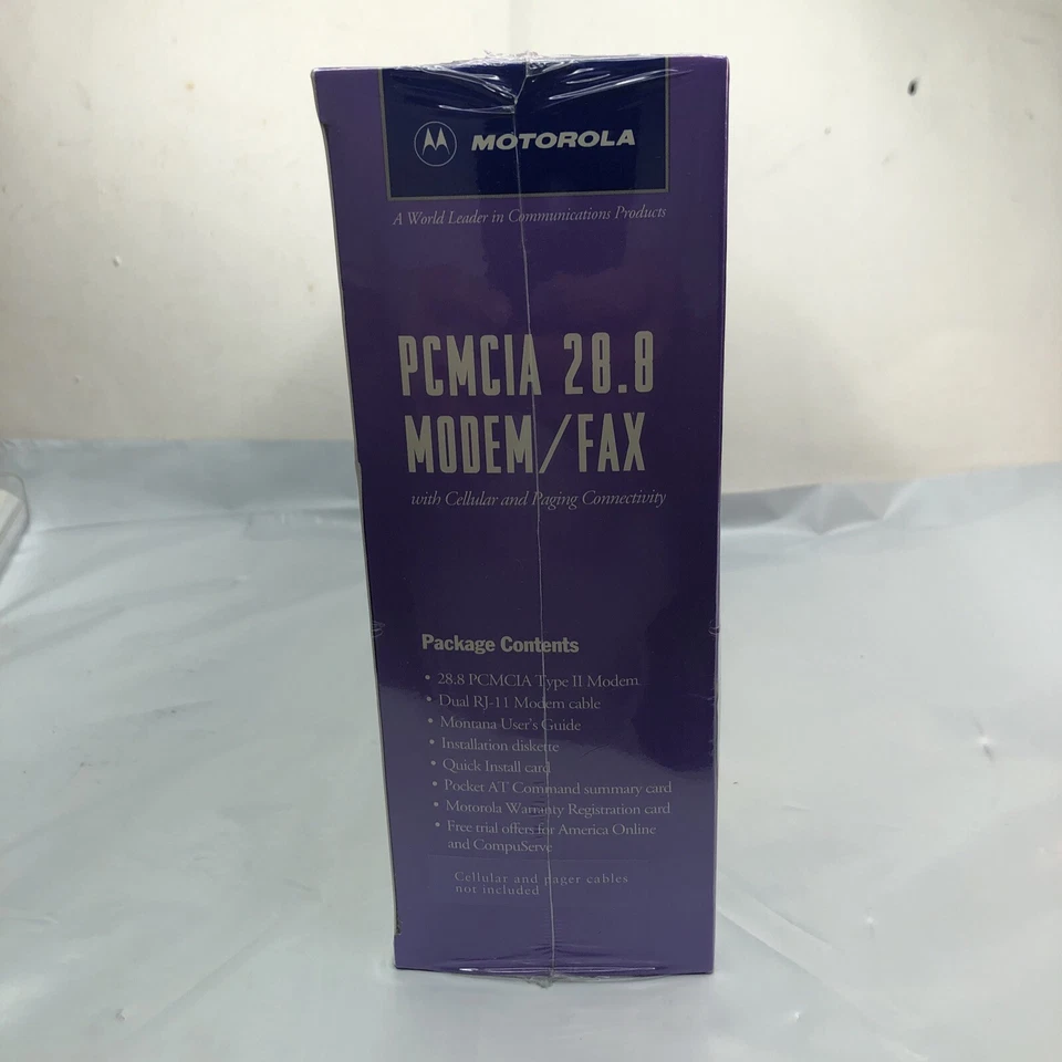 Motorola PCMCIA 28.8 Modem / Fax with Cellular and Paging Connectivity Sealed - Image 4 of 4