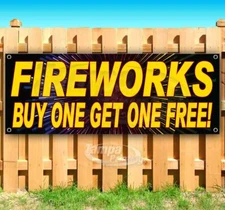 FIREWORKS Advertising Vinyl Banner Flag Sign Many Sizes