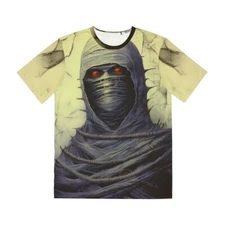 All Over Print Halloween T Shirt Unisex Horror Cursed Mummy Scary Monster Movie