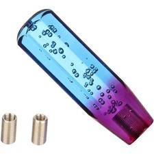 6 Inch Manual Diamond Crystal Bubble Styling Gear Shift Knob Bluepurple Color