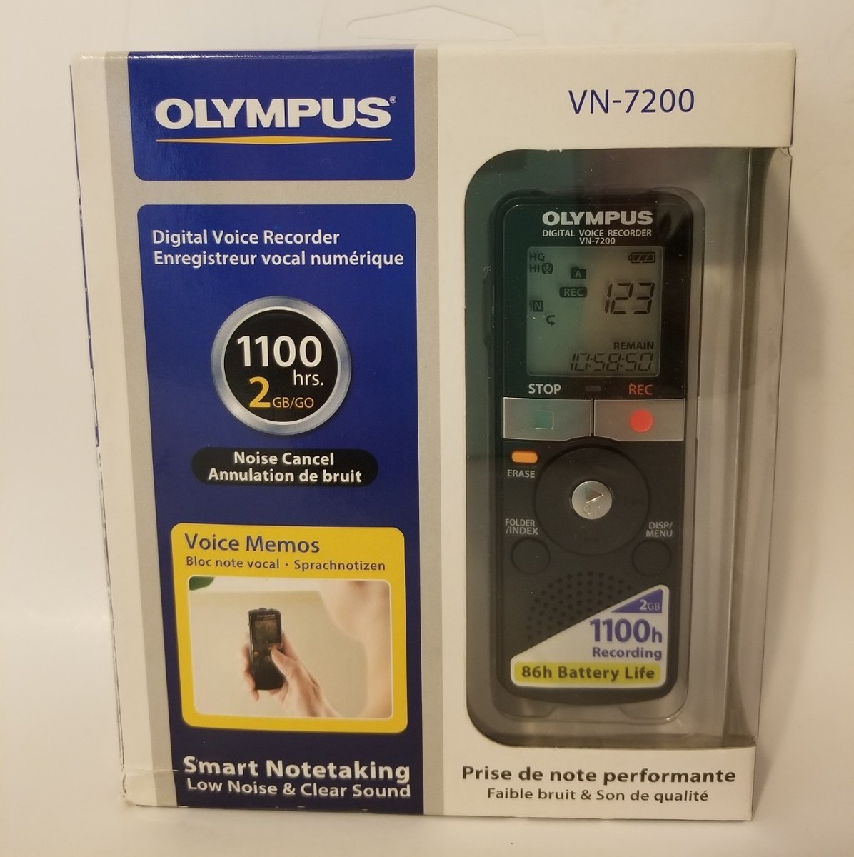 Olympus VN7200 Handheld Digital Voice Recorder for sale