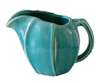 VINTAGE MCCOY POTTERY 6 INCH STRAP LEAF PITCHER