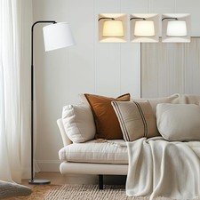 Floor Lamp for Living Room with 3 Color Temperatures, Foot Switch Standing La...