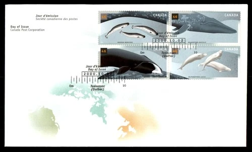 Mayfairstamps Canada FDC 2000 Whales Combo First Day Cover aaw_53857