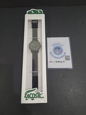 Lacoste Women's Watch 2030042 Quartz Black Dial Textured Rubber Band 12.12 33mm