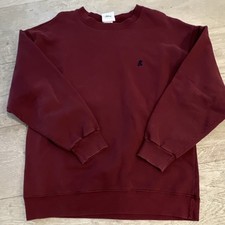 Walt Disney World Mickey Mouse Embroidered Logo Crewneck XL Burgundy