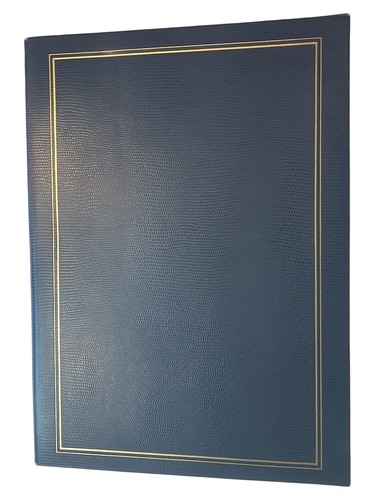 Vintage Blue 3-Ring Photo Album Holds 4x6 Photos Unused Classic Style