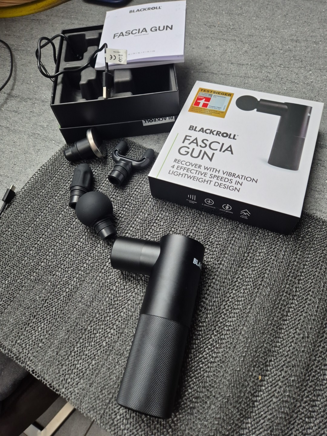 Blackroll Fascia Gun - Massagepistole, Testsieger Neu