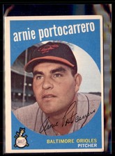 1959 Topps Arnie Portocarrero Orioles 98