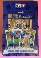1992 O-Pee-Chee Premier Baseball Wax Box Factory Sealed 36 Unopened Packs MLB