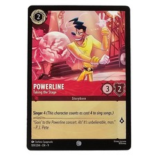 A Goofy Movie Disney Lorcana Card Powerline Taking the Stage 109/204 NM