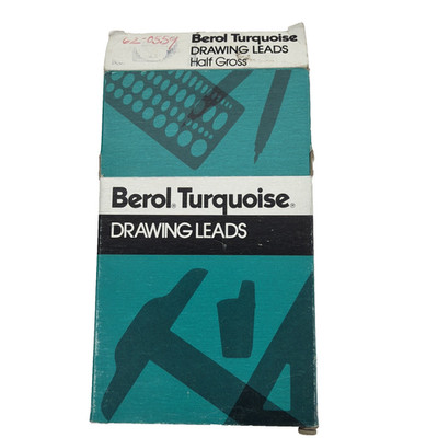 Vintage Berol Turquoise Eagle Drawing Leads 2375 HB 4 X 1 Dozen