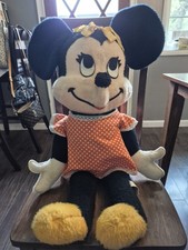 Disney Minnie Mouse Vintage LARGE 30 Inch California Stuffed Toys Plush