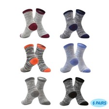 Sports Casual Crew Socks 7-10 YO Boys Retro Striped Soft Anti-slip Youth NEW