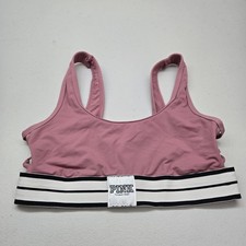 PINK Victoria's Secret Women Sports Bra S Mauve Pink Ultimate Unlined Wireless