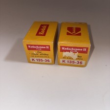  2 KODAK Kodachrome II Color Slide Film K 135-36 Exp 6/73 3/74 Sealed