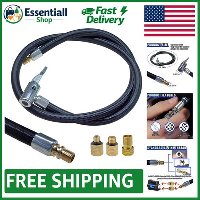 #ad #ad High Pressure Air Compressor Hose Quick Inflation Tire Tool with Lock on Chuck $13.29