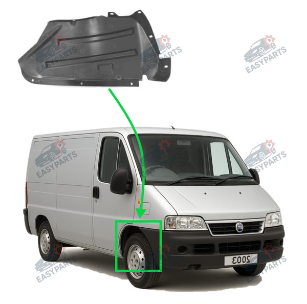 Radlauf StoßStange Locaro Vorne Rechts FüR Fiat Ducato 2002 - 2006-image