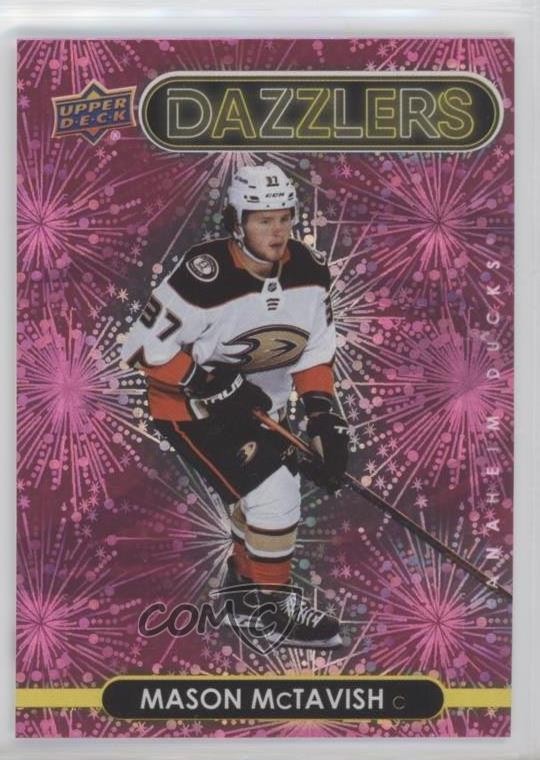 2021-22 Upper Deck Series 2 Dazzlers Pink Mason McTavish #DZ-51 0a6u