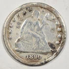 1890 SEATED LIBERTY QUARTER ~ POLISHED, BOLD DATE ~ FINE DETAILS!