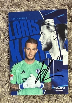 Autogrammkarte Loris Karius FC Schalke 04 handsigniert 2025 2026