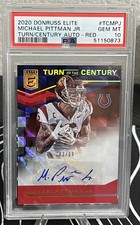 2020 Panini Donruss Elite - Michael Pittman Jr. #TC-MPJ Red /99 (AU, RC)