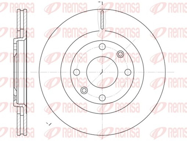 2X Bremsscheibe Remsa 6240.10 FüR N3 N5 CitroËN Peugeot 7A 405 7C 306 Berlingo 1-image