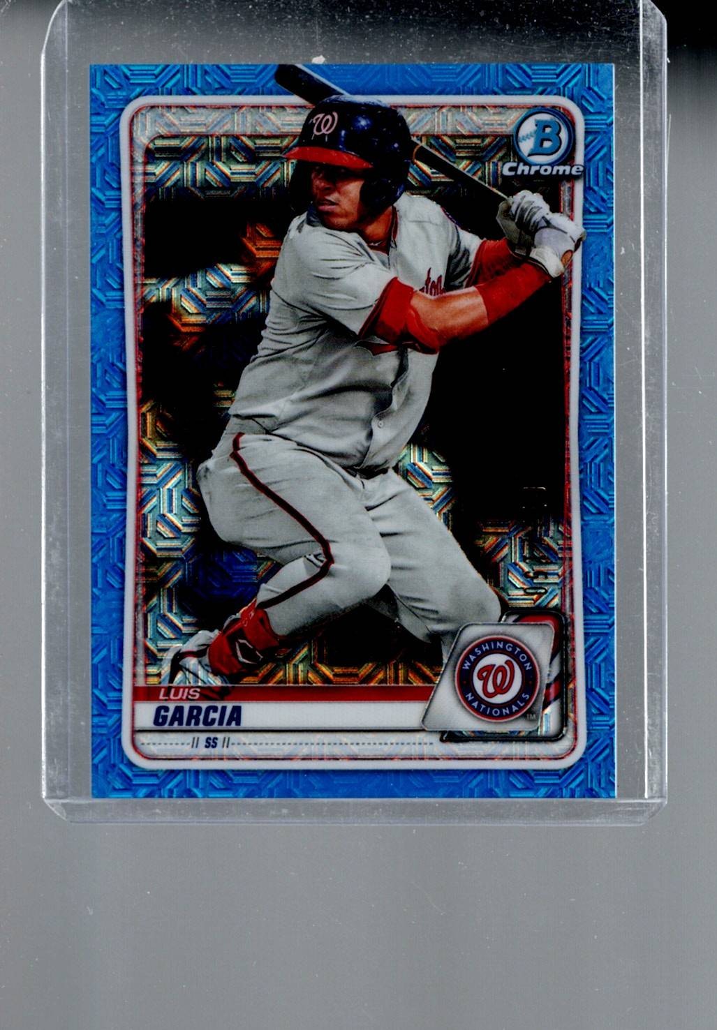 2020 Bowman #BCP-114 Luis Garcia Chrome Prospects Mojo Refractors Blue #/150